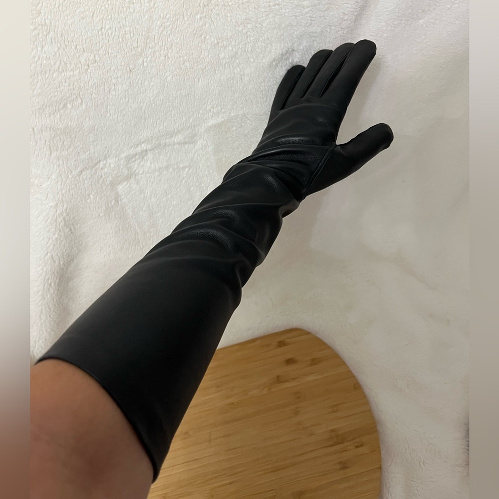 KUC Ladies Woman Genuine Nappa Leather Opera Long Party Evening Gloves NO LINING